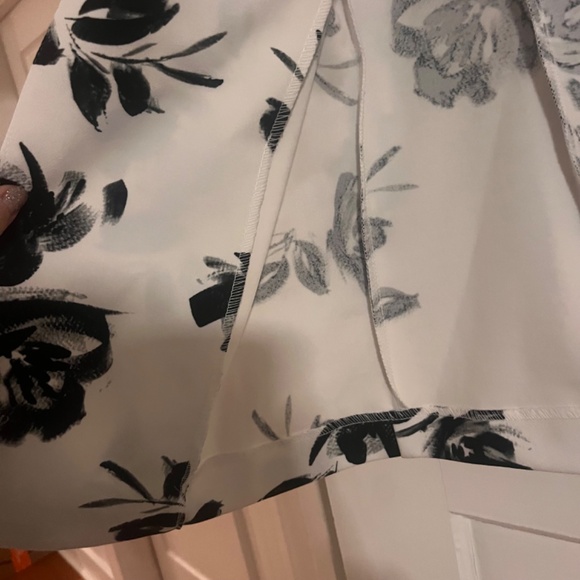 WORTHINGTON Floral Black & White Blazer: Sz L - Picture 3 of 6